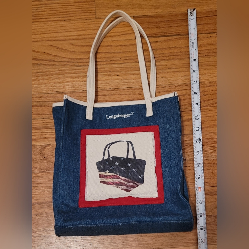 Longaberger Homestead Denim Purse/ Tote Bag - Picture 8 of 10